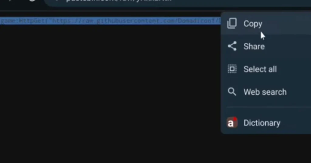Copy the “Dead Rails Script”